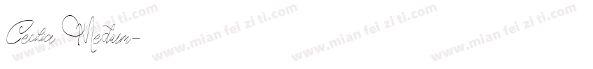 Cecilia Medium字体转换